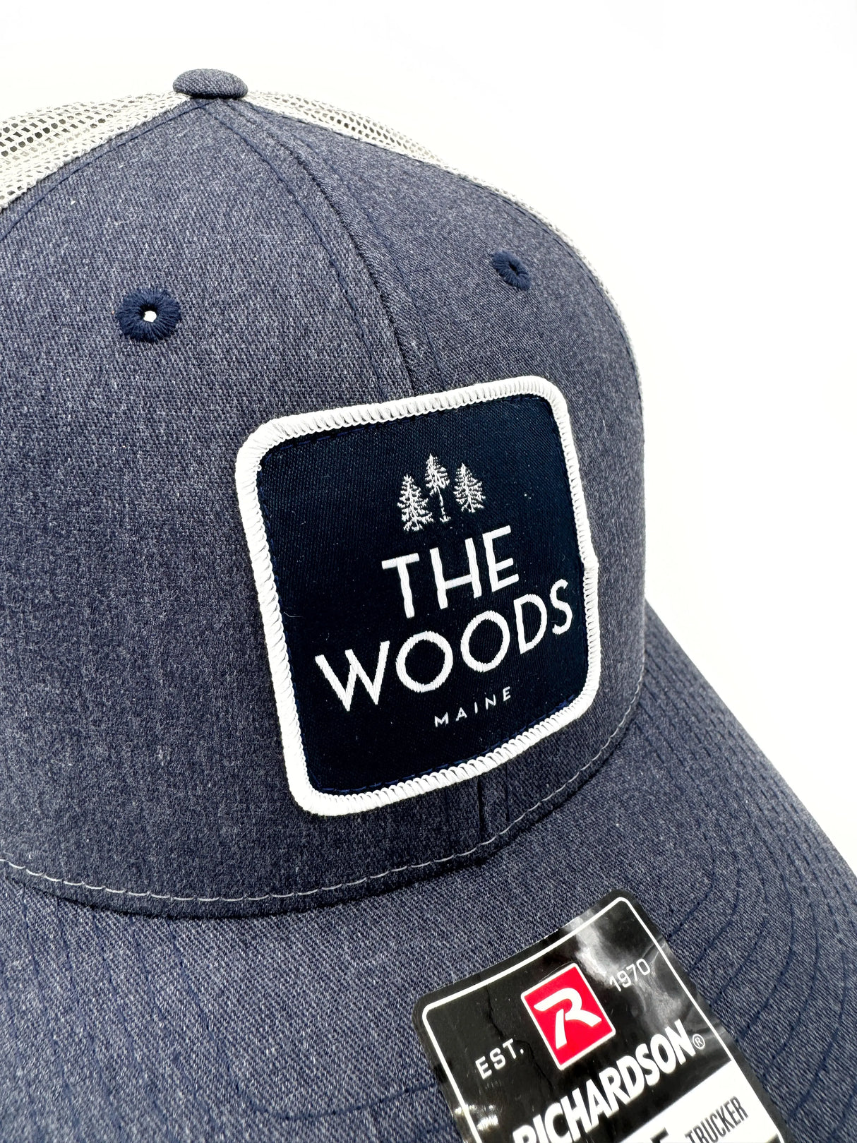 The Woods Maine® Classic Patched Trucker Hat (3 Colors Available) - The Woods Maine