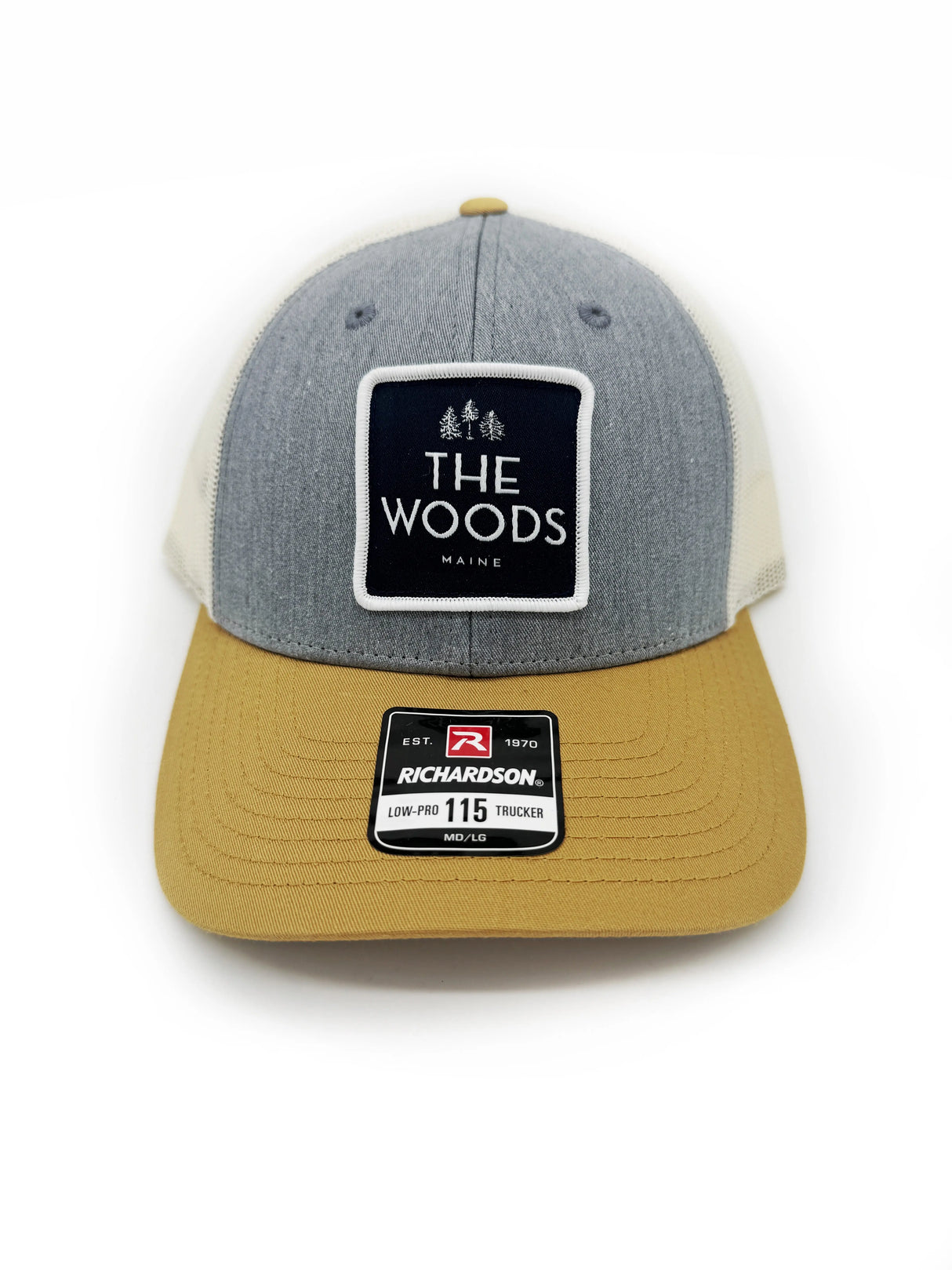 The Woods Maine® Classic Patched Trucker Hat (3 Colors Available) - The Woods Maine