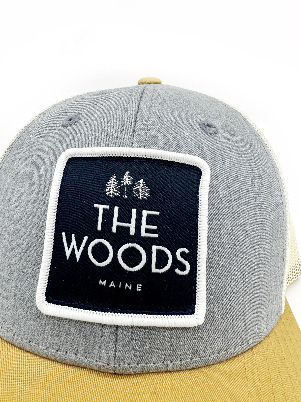 The Woods Maine® Classic Patched Trucker Hat (3 Colors Available) - The Woods Maine