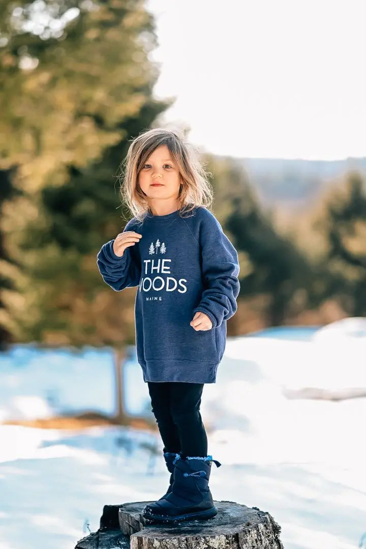 The Woods Maine® Youth Crewneck Sweatshirt - The Woods Maine