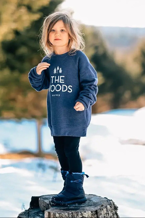 The Woods Maine® Youth Crewneck Sweatshirt - The Woods Maine