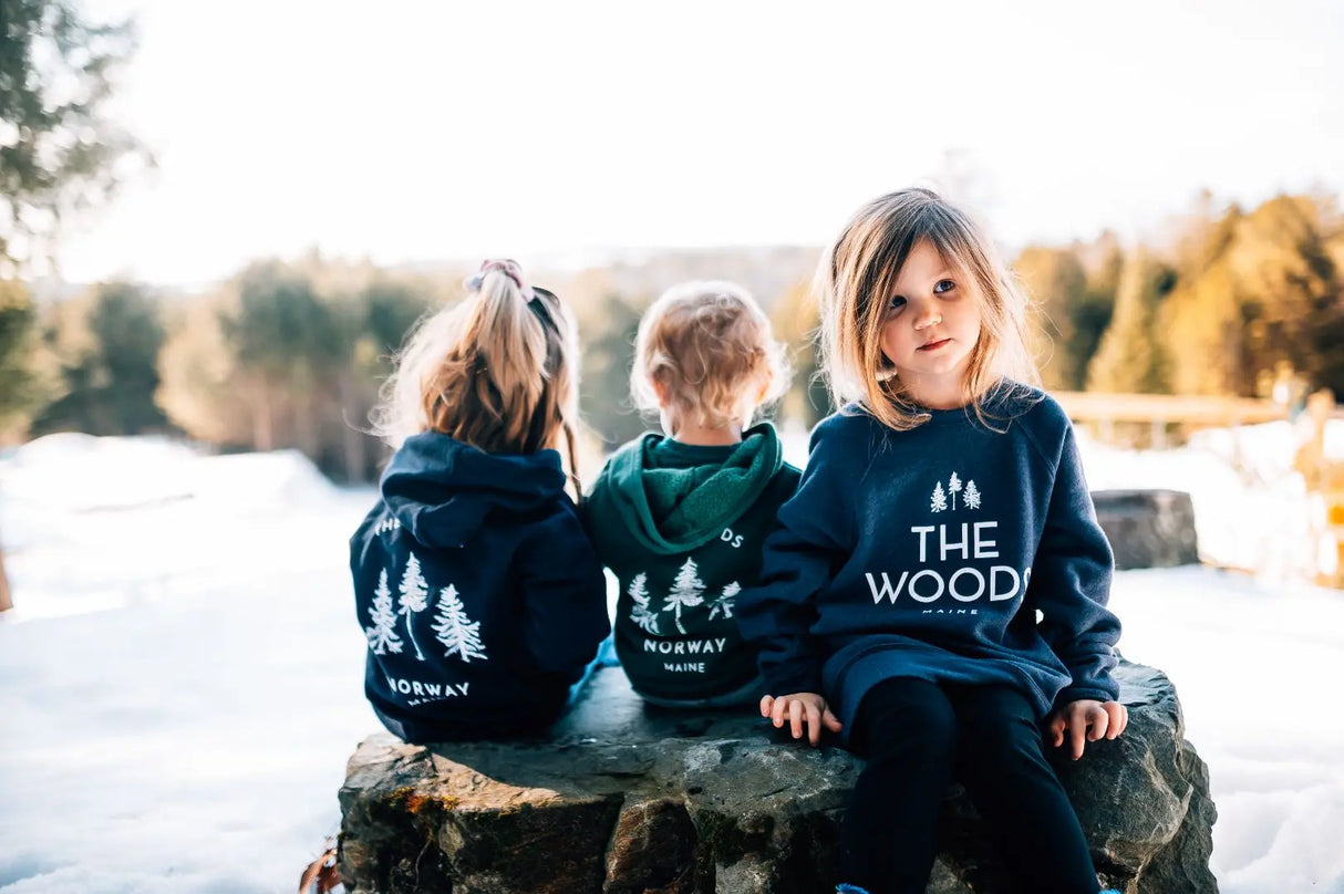 The Woods Maine® Youth Crewneck Sweatshirt - The Woods Maine
