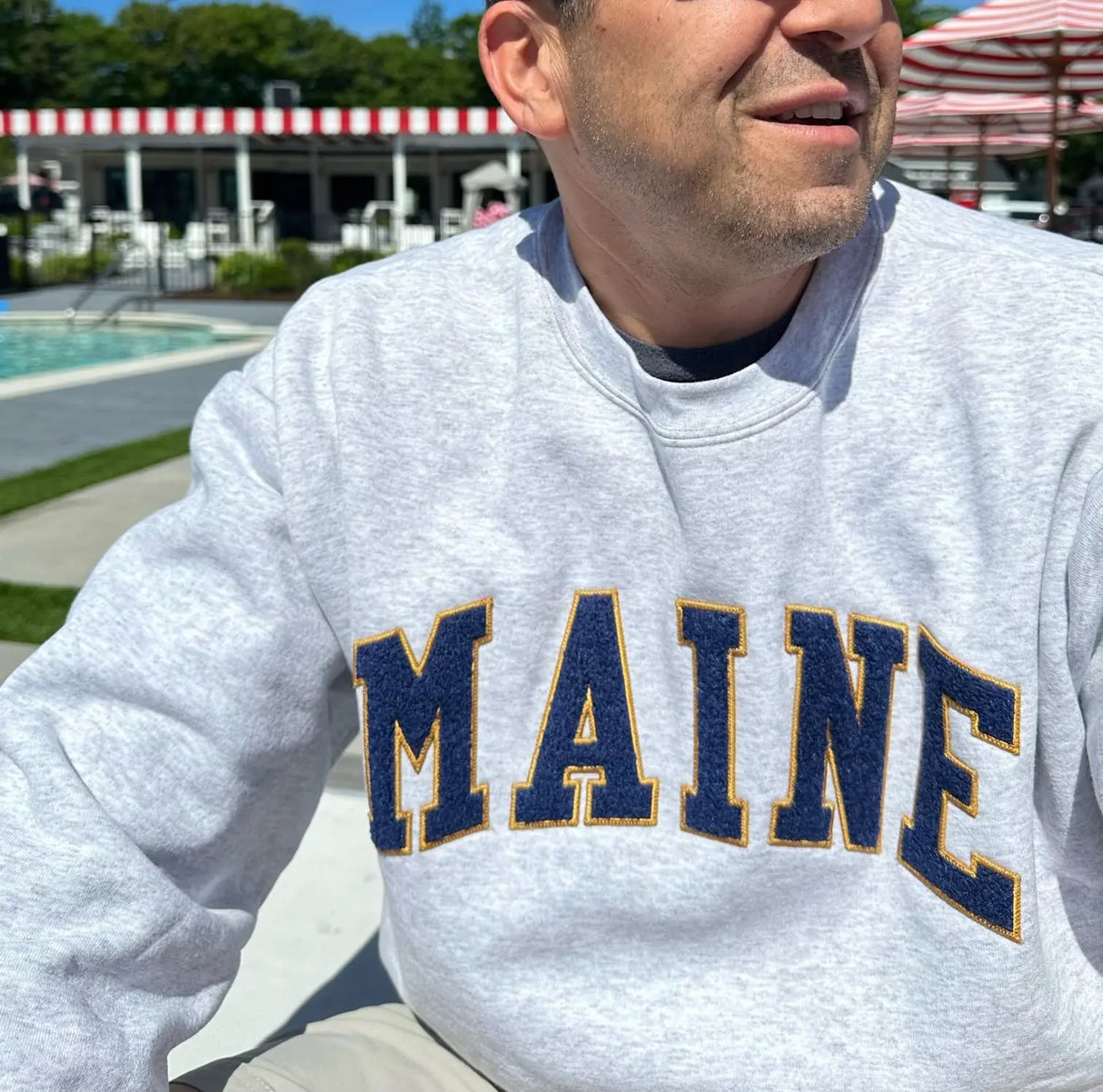 Maine Crewneck Adult Sweatshirt Made in the USA