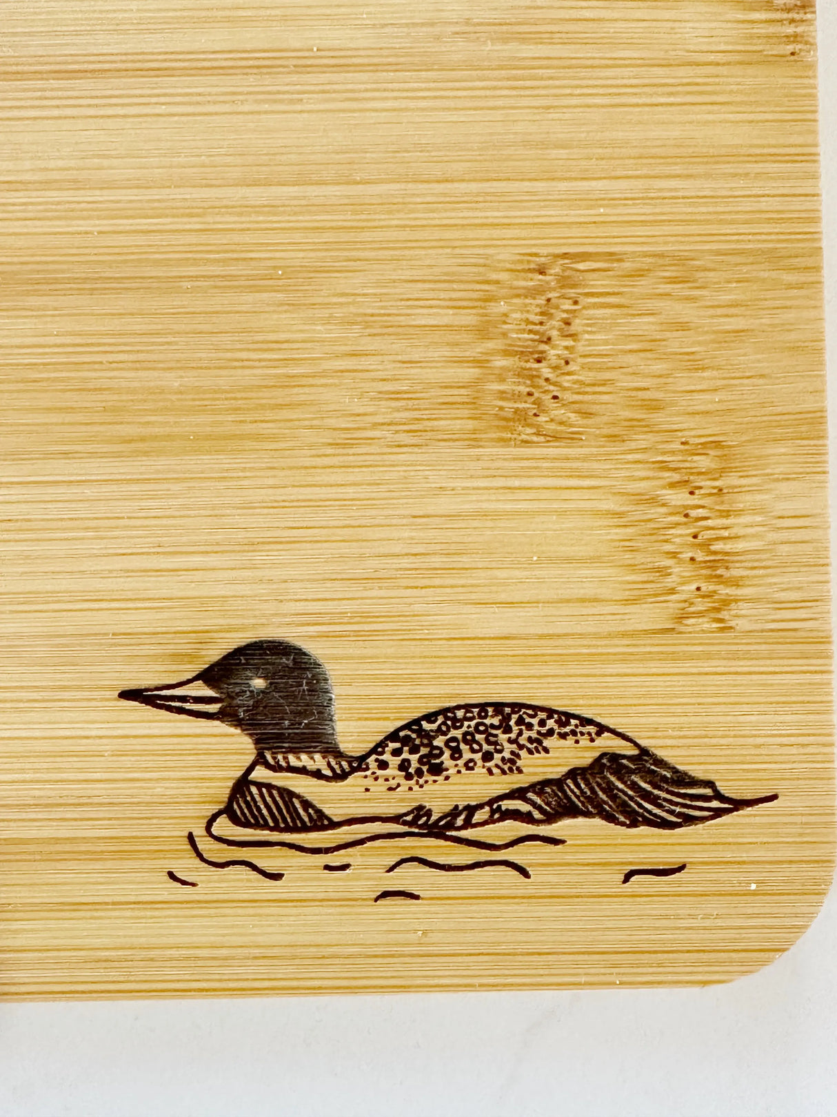 The Woods Maine® Loon Cutting Board - Snowdon Customs - The Woods Maine