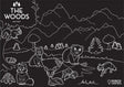 The Woods Maine® Woodland Critters Chalkboard Placemat - Imagination Starters Imagination Starters