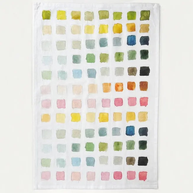 Watercolor Paintswatch Tea Towel - emily lex studio - The Woods Maine