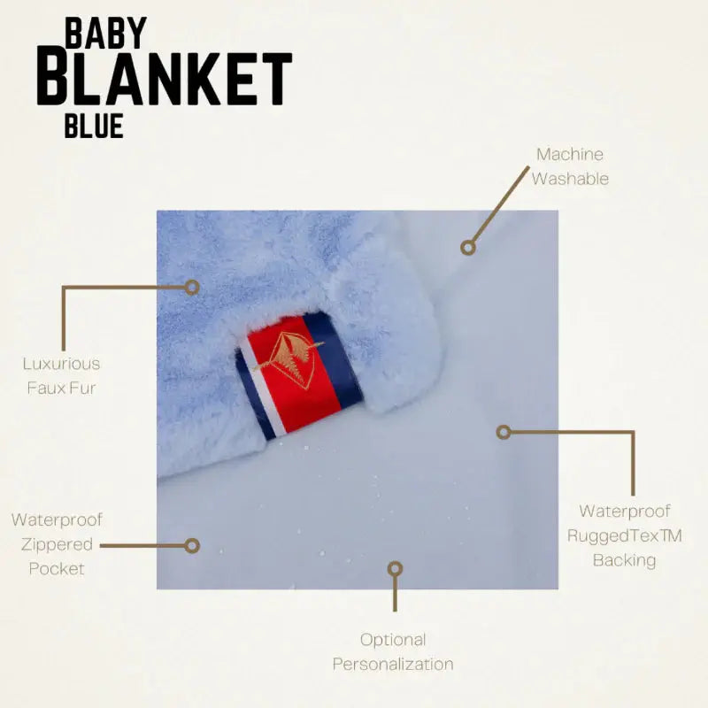 Waterproof Faux Fur Baby Blanket - Pretty Rugged - The Woods Maine