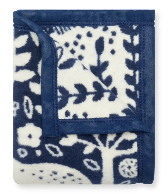 Whimsical Woods Navy Mini Blanket - Chappy Wrap - The Woods Maine