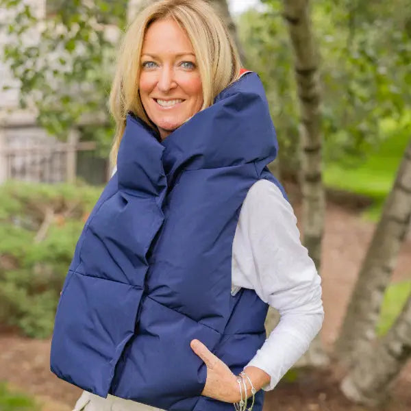 Windproof Waterproof Puffer Vest - Pretty Rugged - The Woods Maine