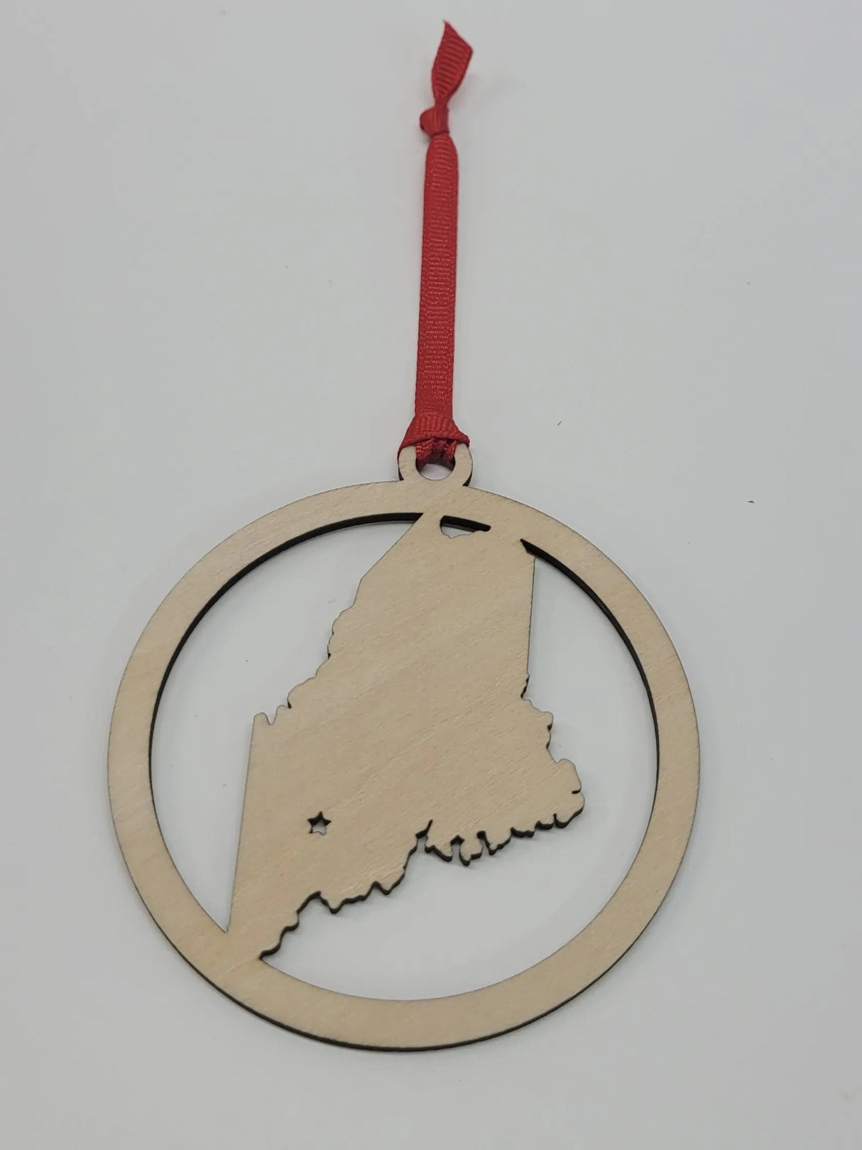 Wooden Maine Ornament - Snowdon Customs - The Woods Maine