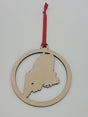 Wooden Maine Ornament - Snowdon Customs - The Woods Maine