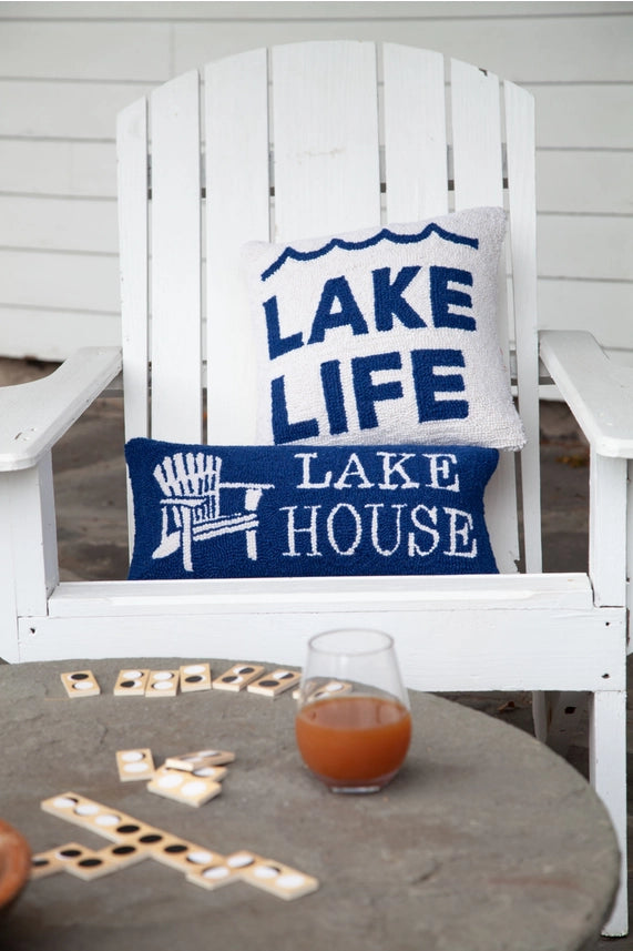 Lake House Hook Pillow - Peking Handicraft