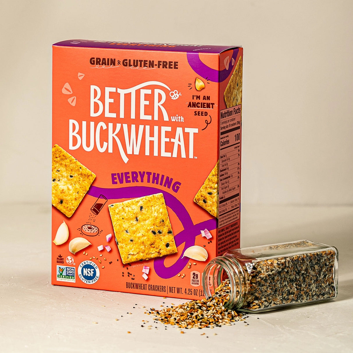 Everything Bagel Crackers - Better with Buckwheat | MADE IN MAINE