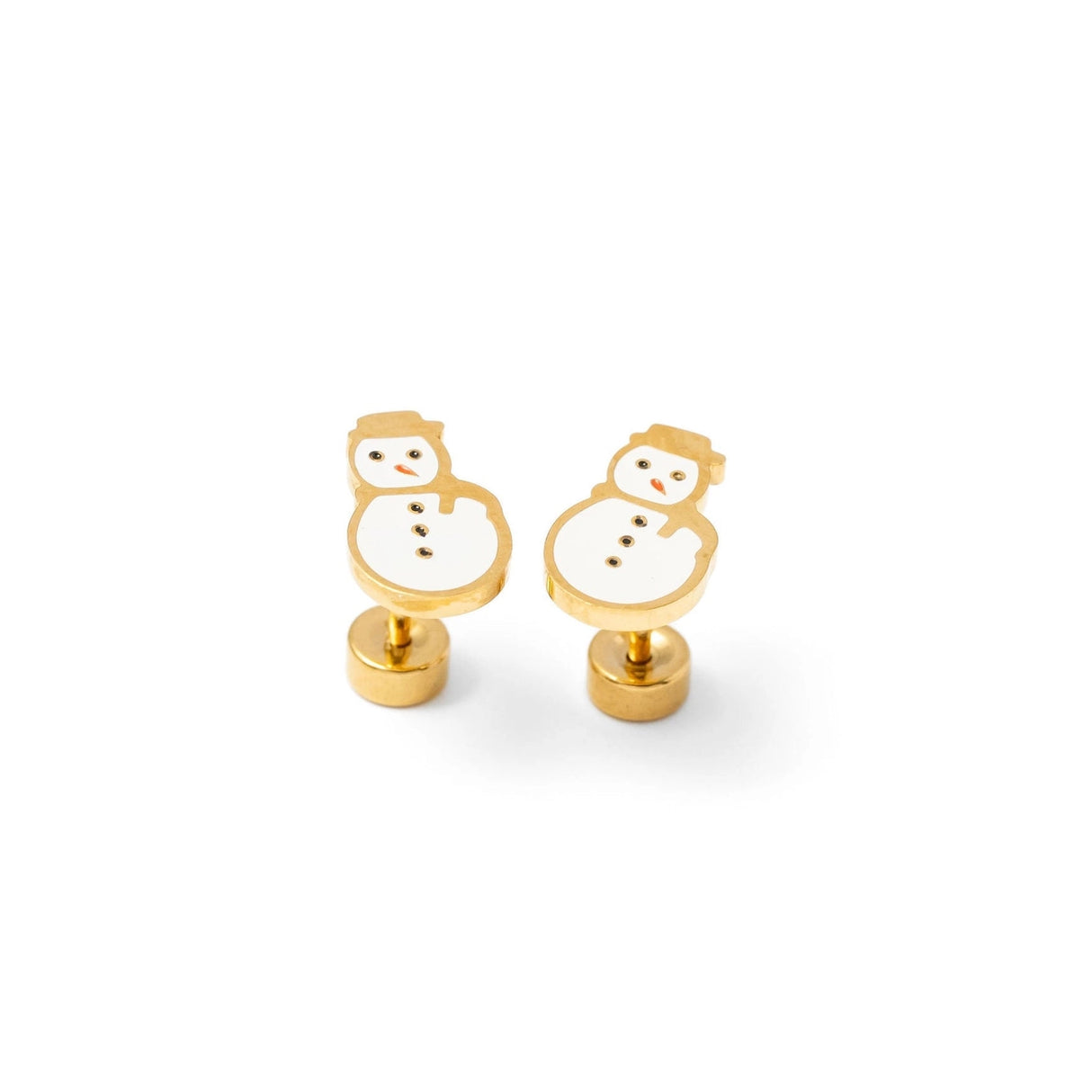 Snowman Stud Earrings - Pip Pop Post
