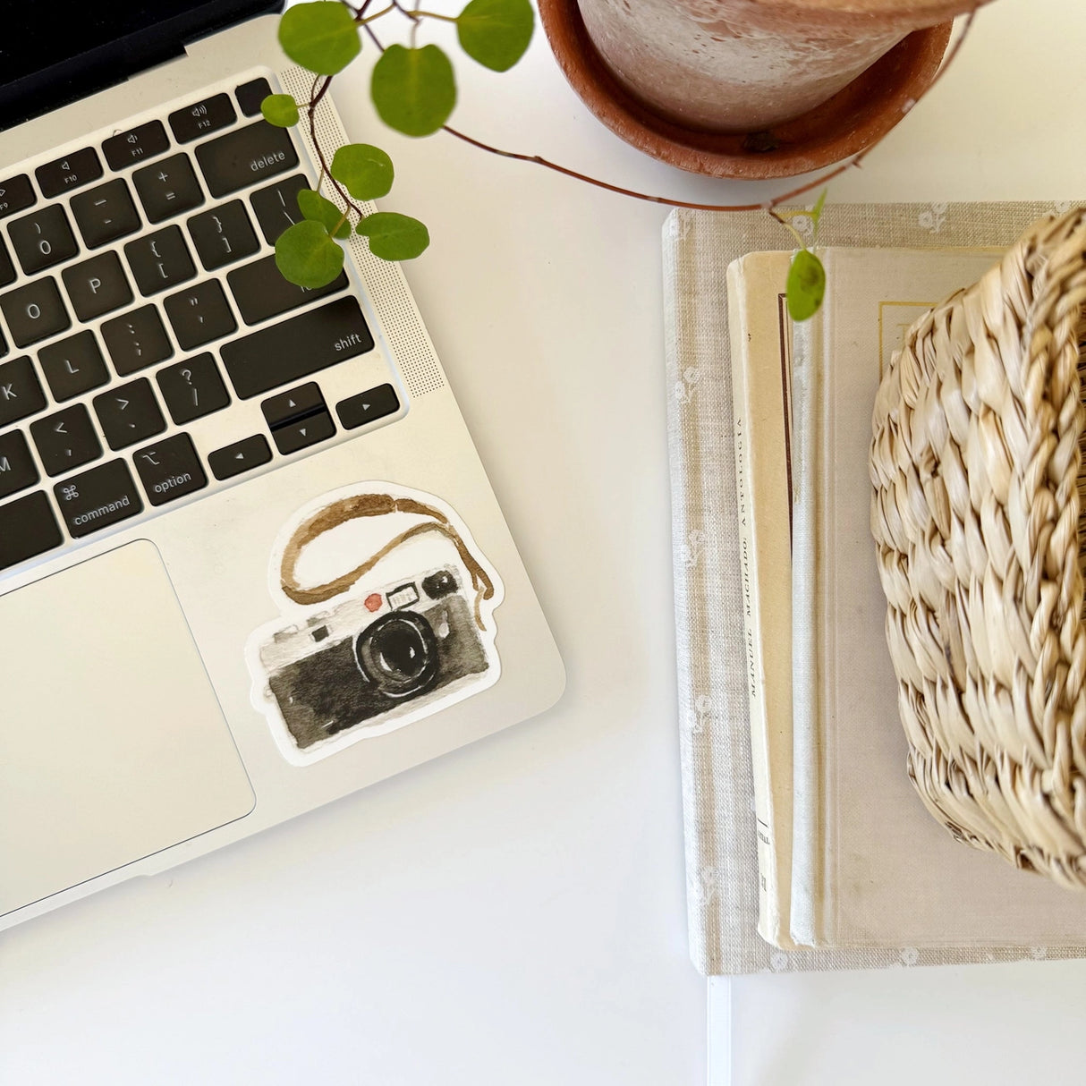 Watercolor Camera Sticker - emily lex studio