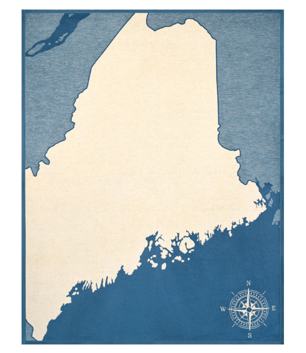 *NEW DESIGN* Maine Map Blanket - Chappy Wrap