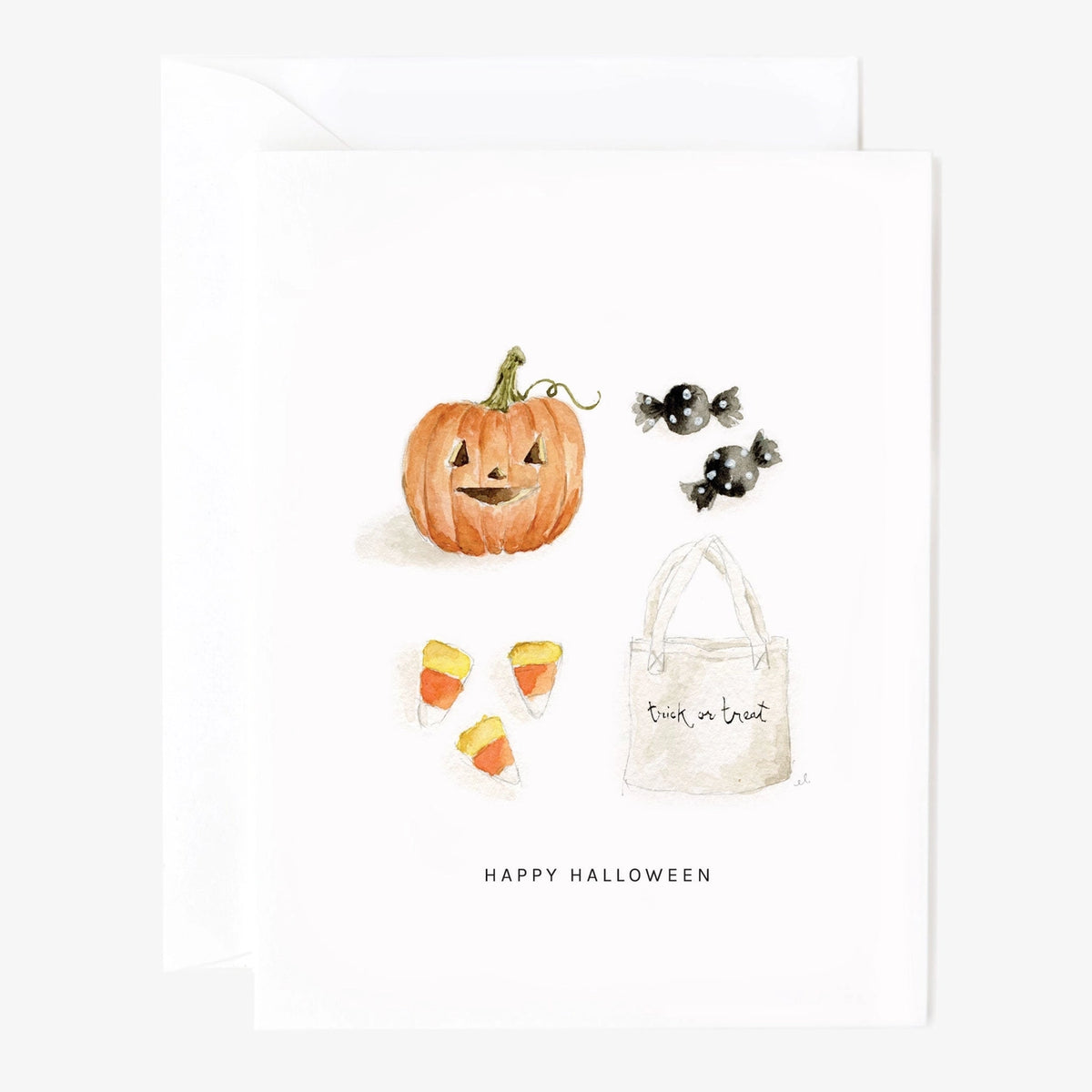 Happy Halloween Greeting Card - emily lex studio
