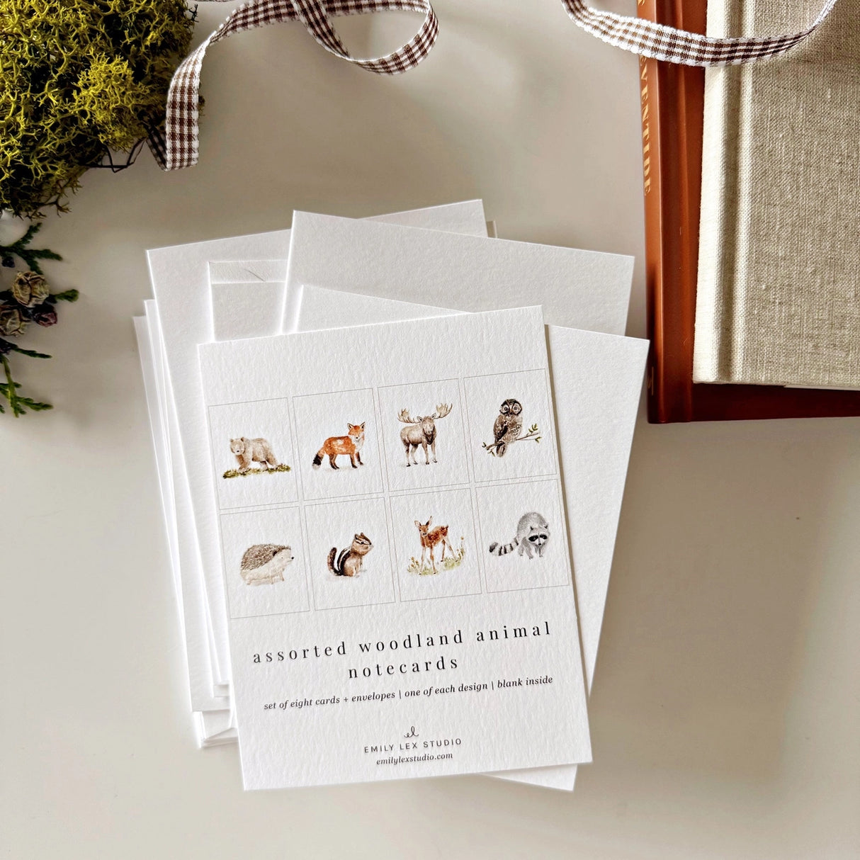 Woodland Animal Notecard Set - emily lex studio