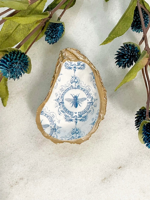 Vintage Bee Oyster Trinket Dish - Alison Brooke Designs | Handmade in Maine