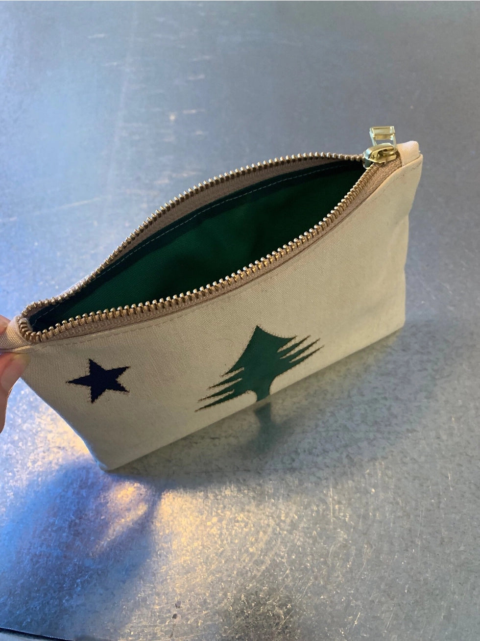 Original Maine Flag Zippered Pouch - Original Maine