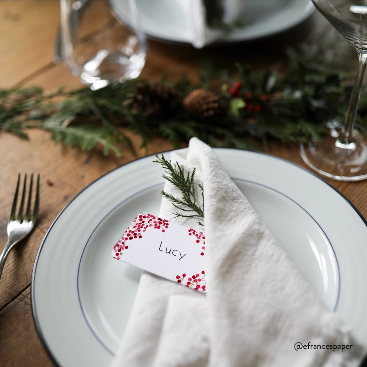 Winter Red Berries Little Notes® - E. Frances Paper