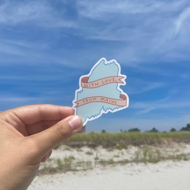 With Love, from Maine Sticker - Little Something Co.