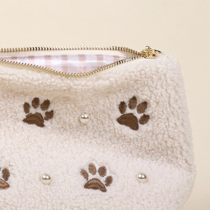 Paws & Pearls Teddy Pouch - The Darling Effect