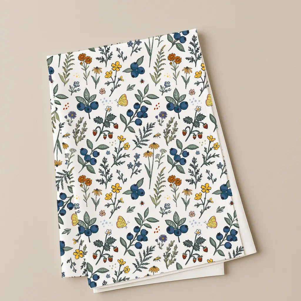 Blueberry Fields Tea Towel - Reclaimed Maine