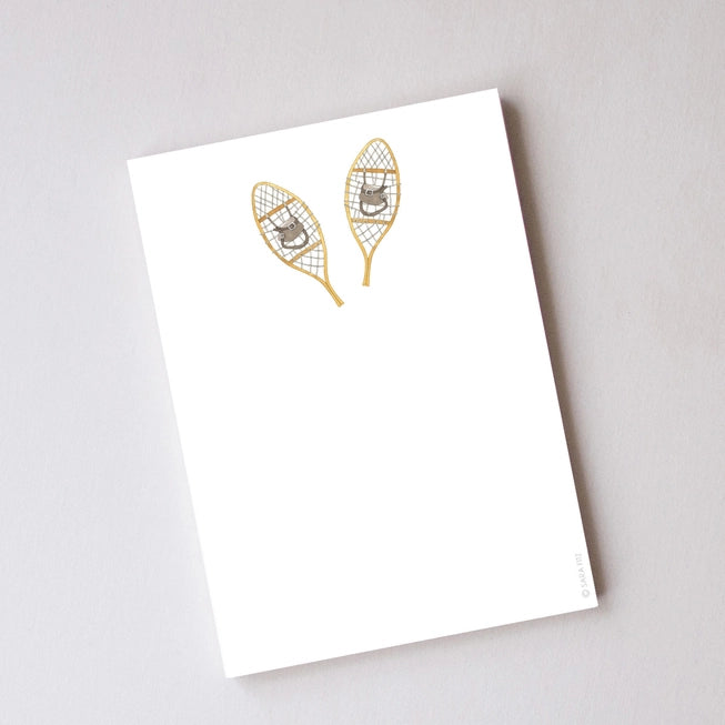 Snow Shoe Notepad - Sara Fitz