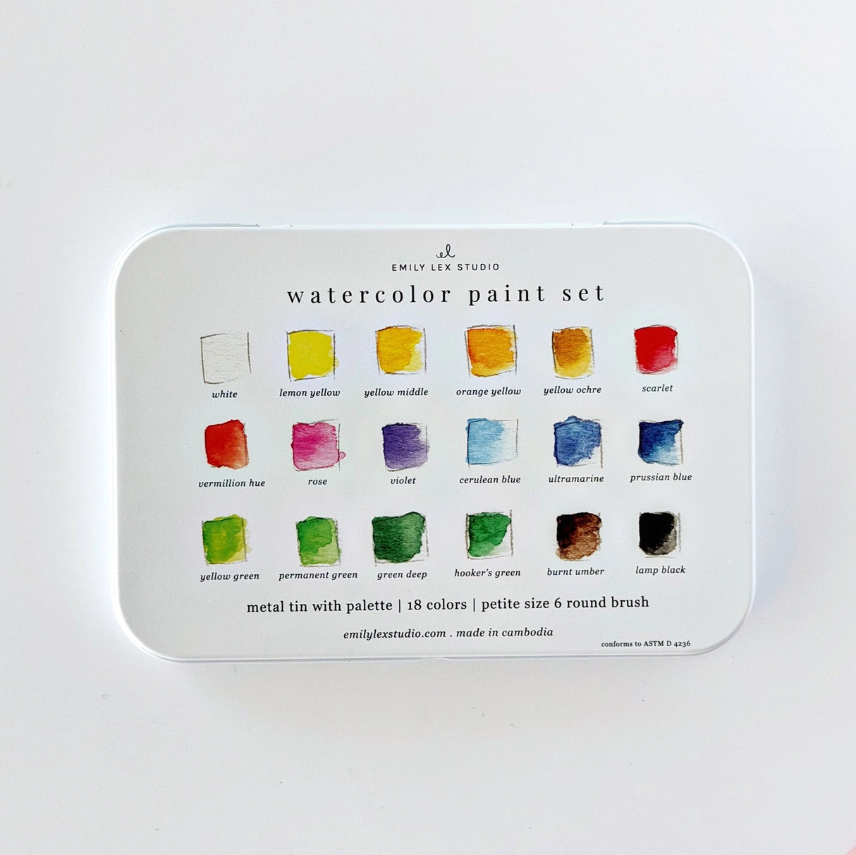 Watercolor Paint (Set of 18) - emily lex studio