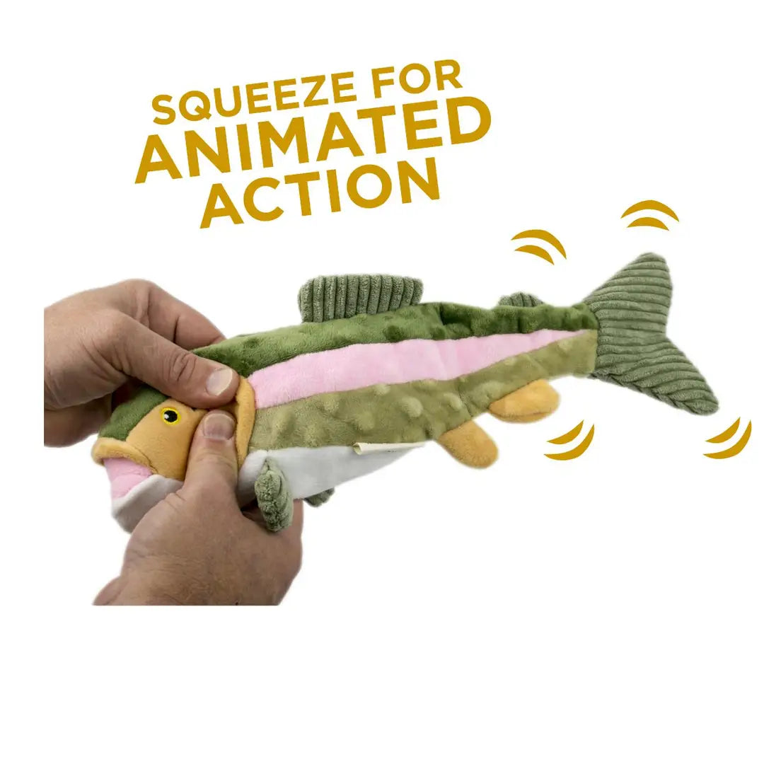 Animated Trout Dog Toy - Tall Tails