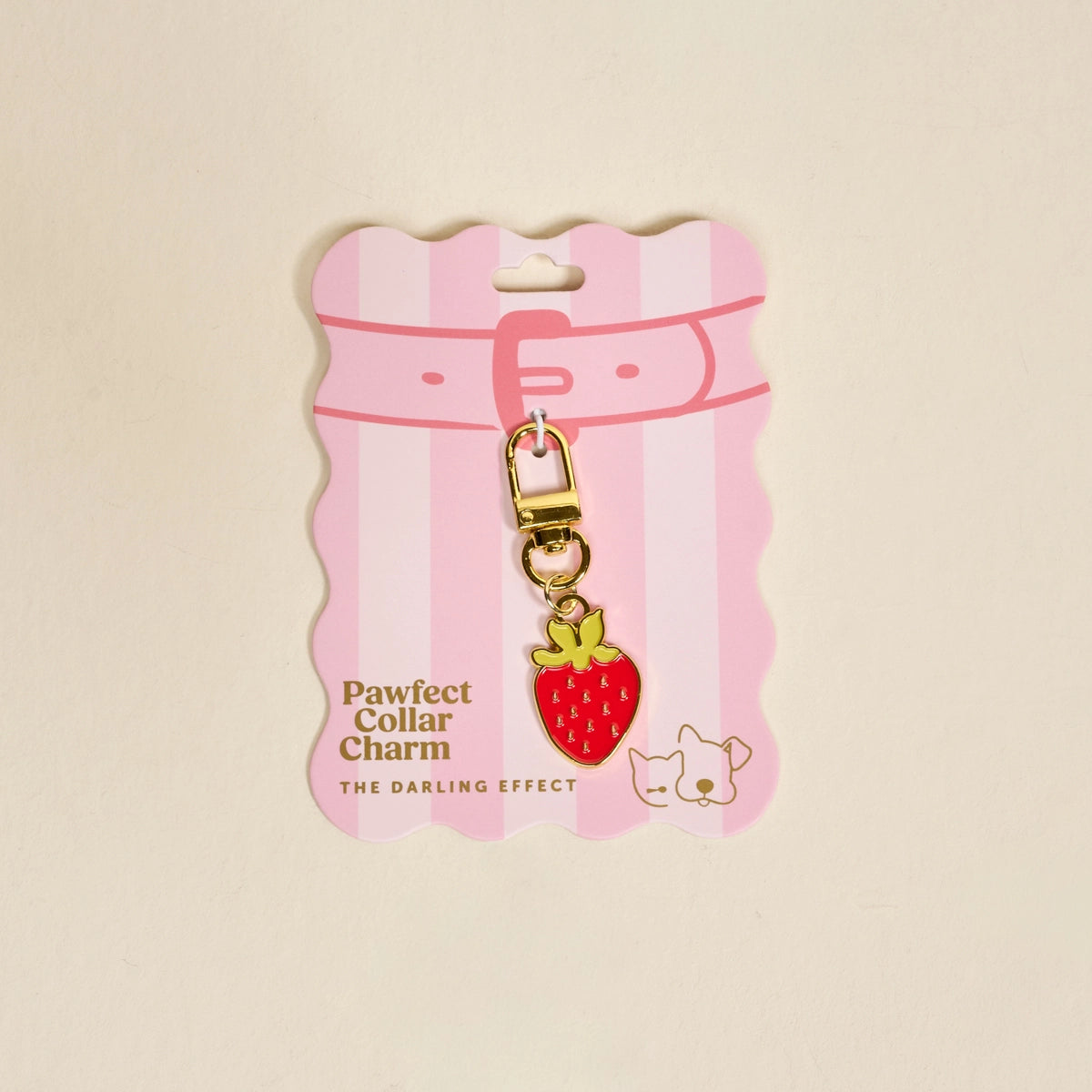 Strawberry Pet Collar Charm - The Darling Effect
