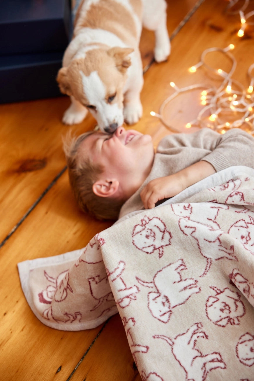 PRE-ORDER: Santa Puppies Mini Blanket - ChappyWrap