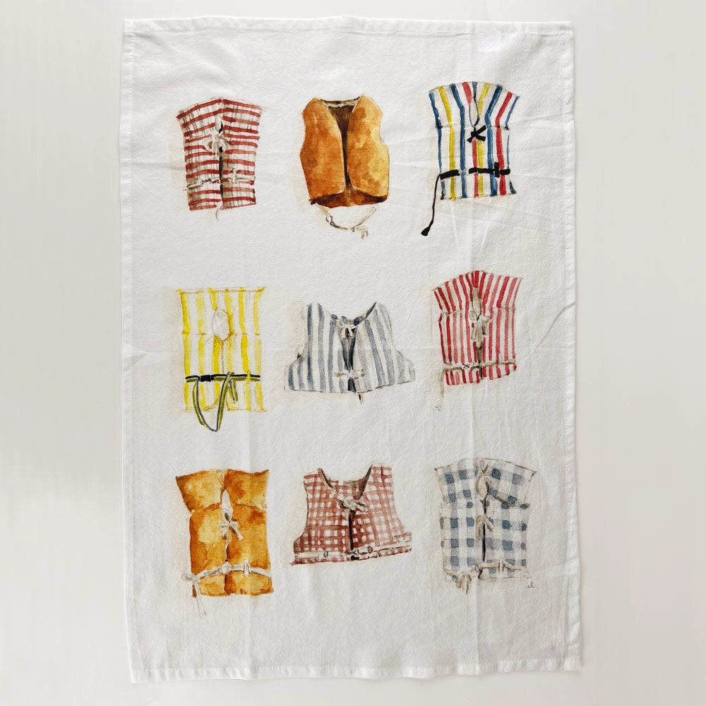 Boat Coats Tea Towel - emily lex studio