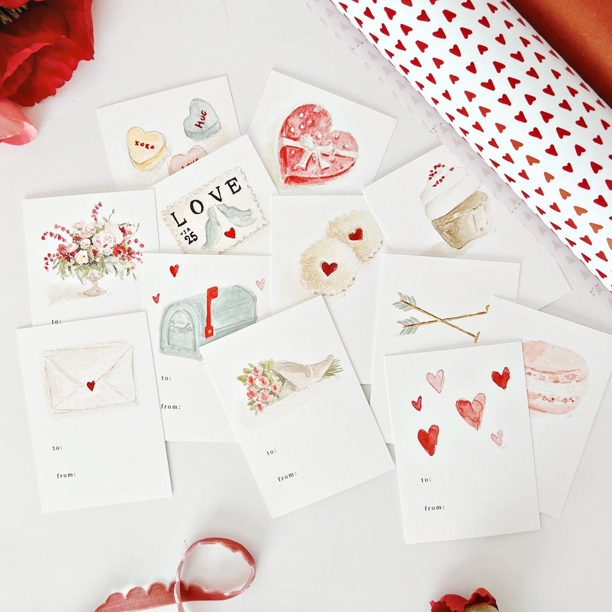 Mini Valentine's Notecard Set - emily lex studio