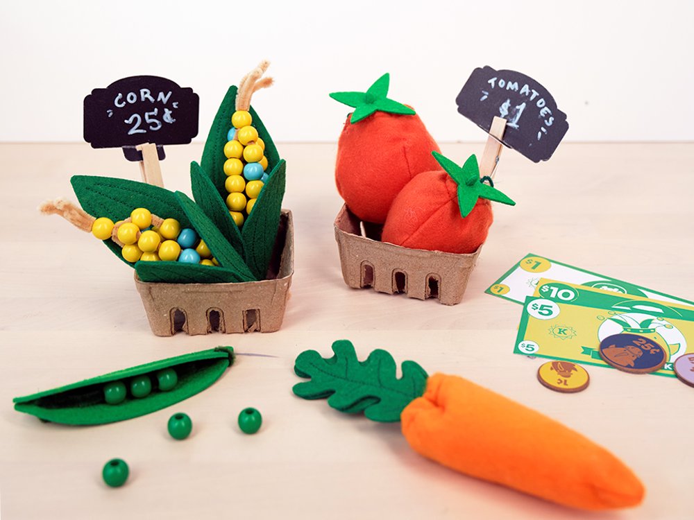 Learn & Grow Farmers Market Toy Kit For Kids - KiwiCo