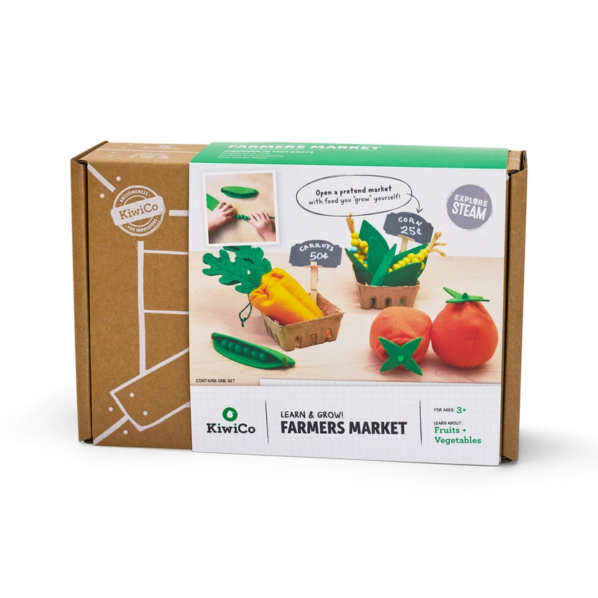Learn & Grow Farmers Market Toy Kit For Kids - KiwiCo