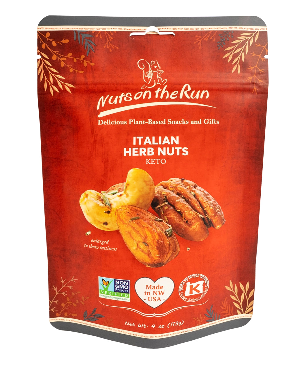 Italian Herb Mixed Nuts - Nuts On The Run
