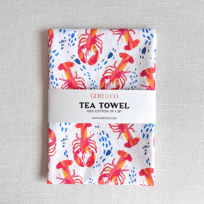 Maine Lobster Kitchen Tea Towel - Gert & Co | Gifts from Maine