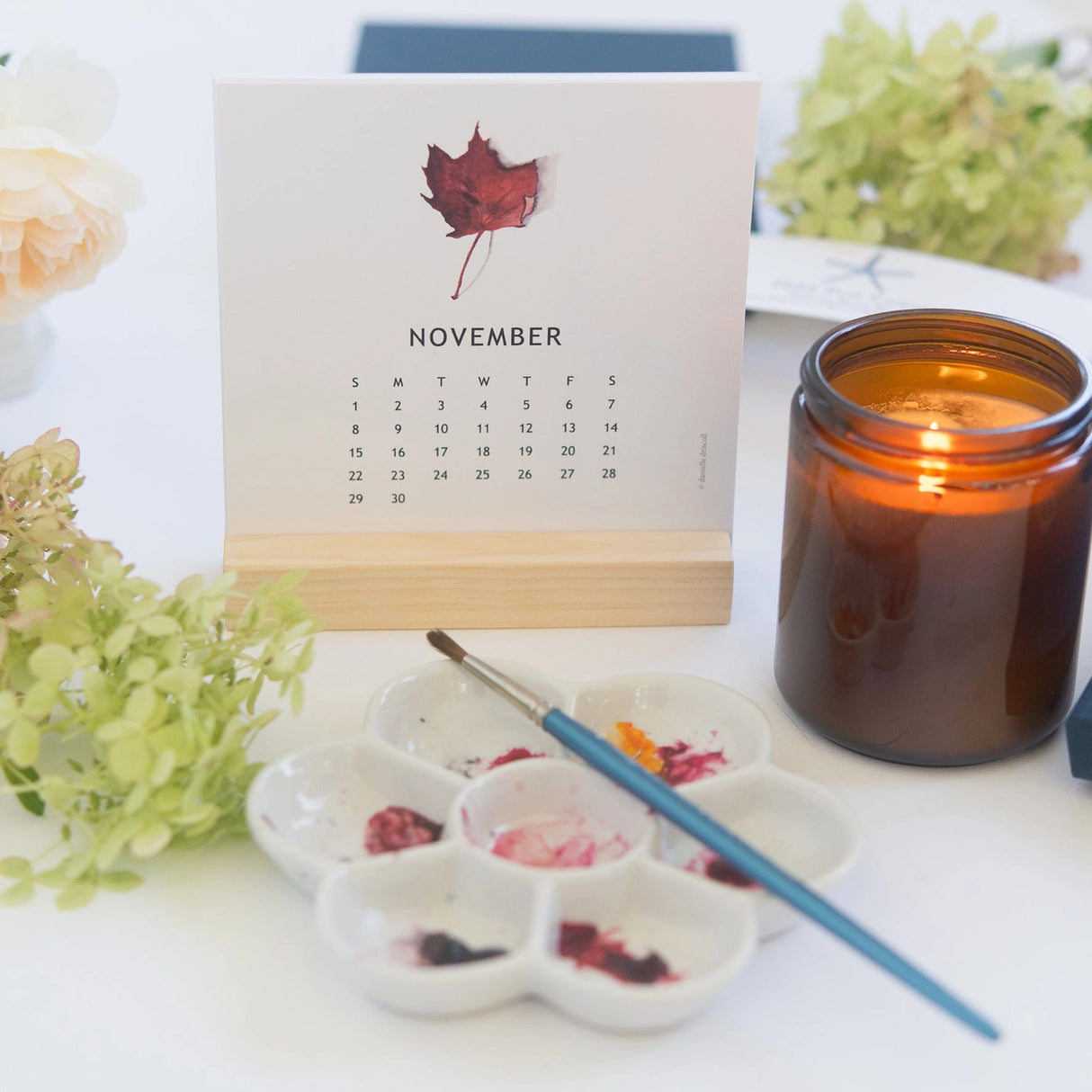 2026 Watercolor Desk Calendar - Finding Silver Pennies