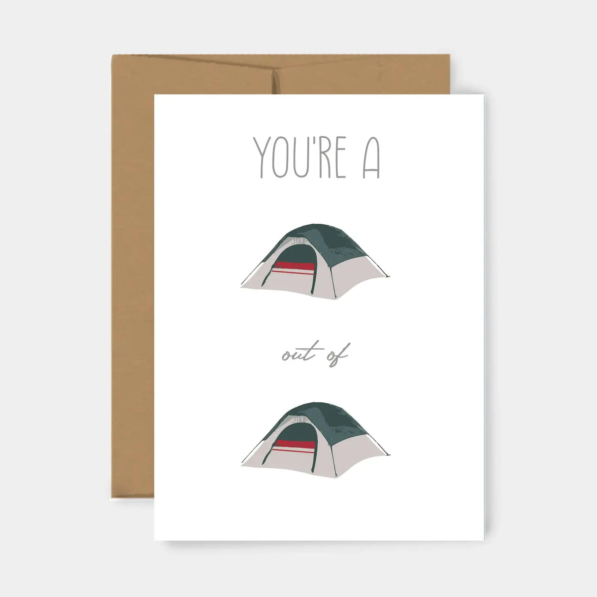 Tent Out of Tent Card - Reclaimed Maine