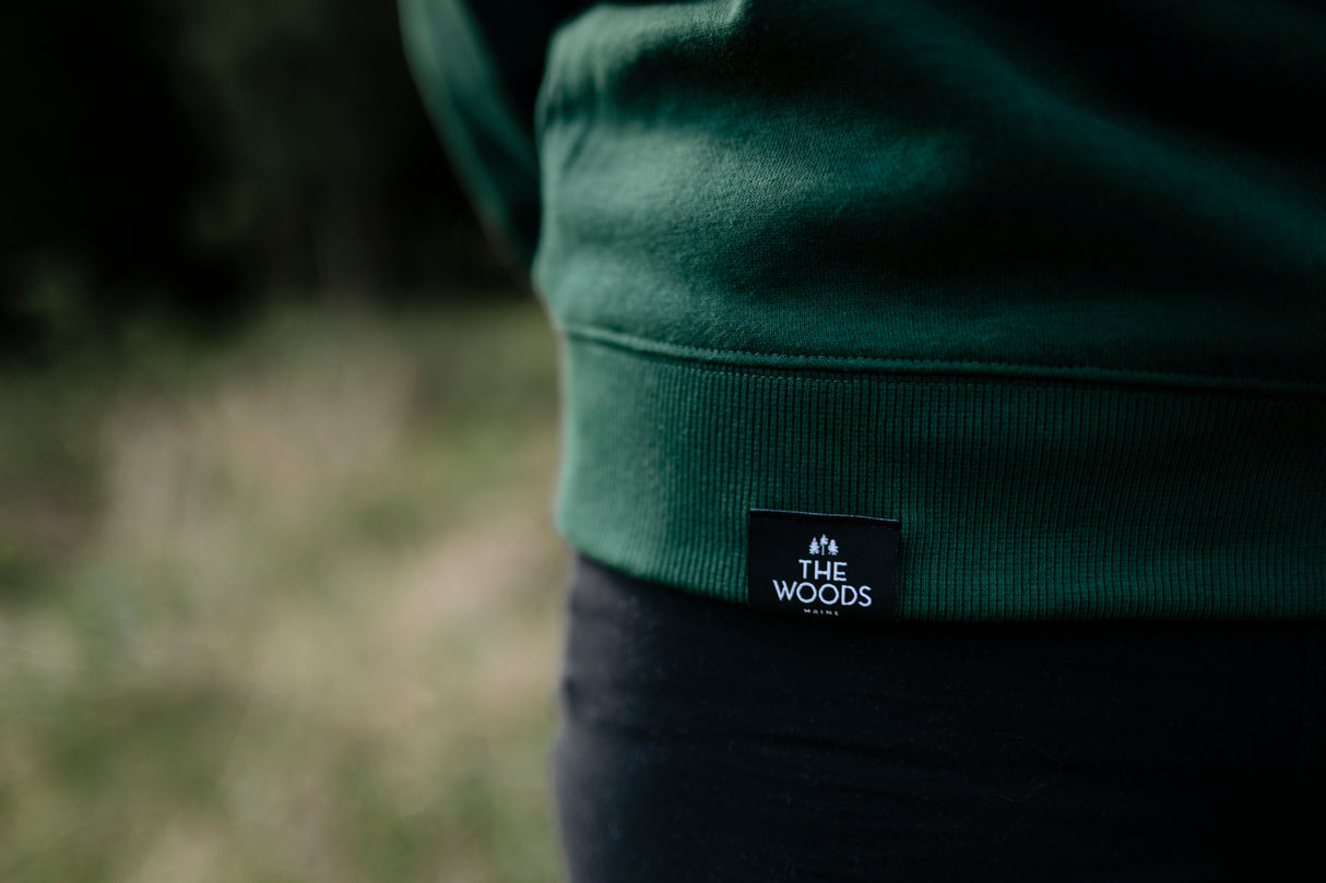 The Woods Maine® Loon Embroidered Adult Quarter Zip