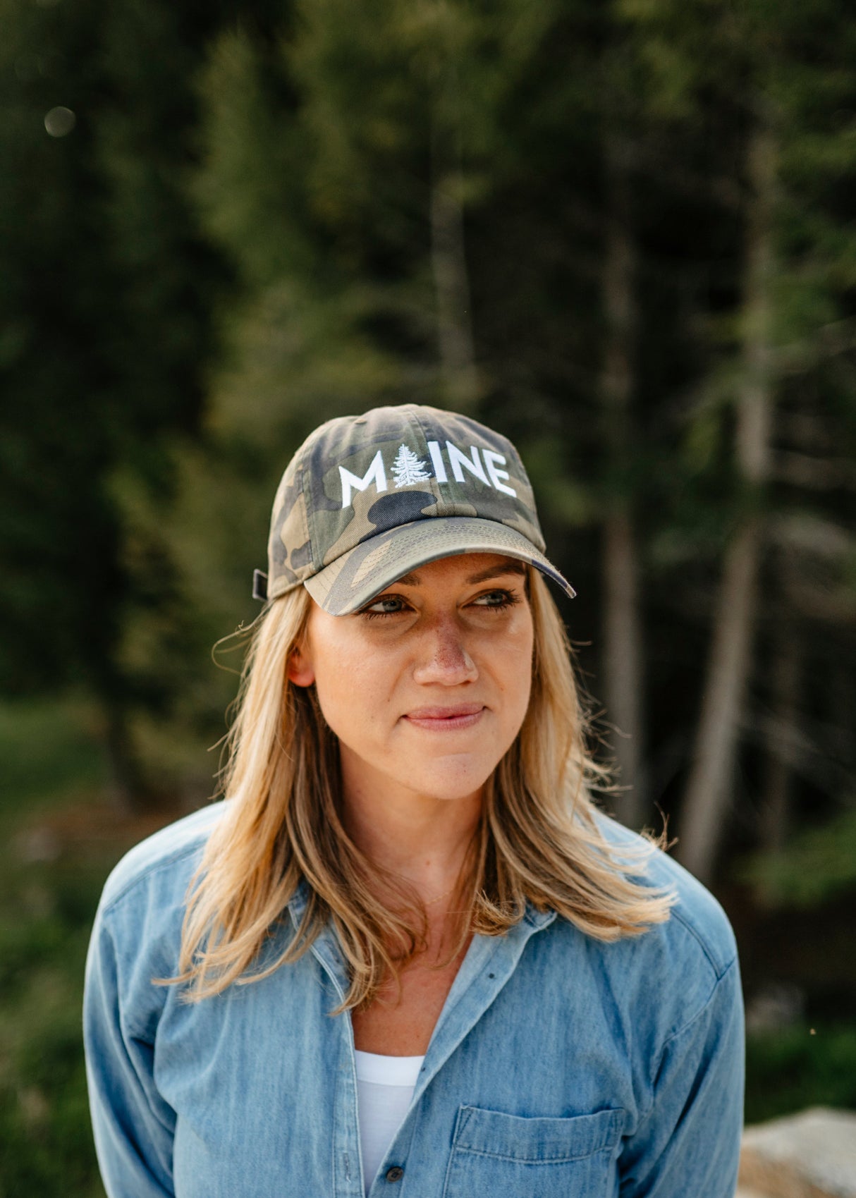 My Maine Camouflage Baseball Hat by The Woods Maine®