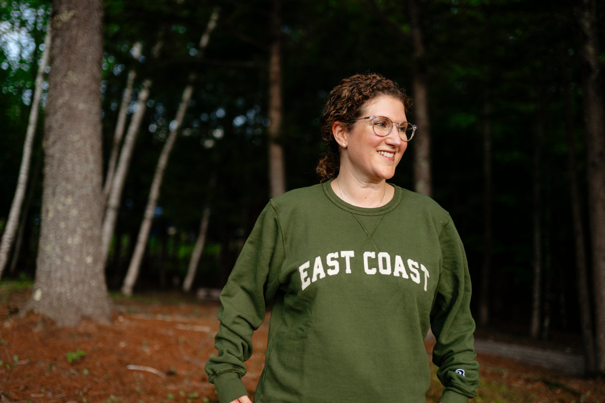 PRE-ORDER NOW: The Woods Maine® x Boathouse French Terry EAST COAST Crewneck | MADE IN THE USA