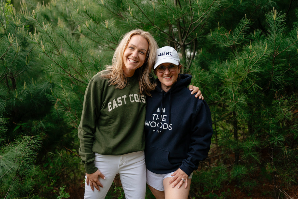 PRE-ORDER NOW: The Woods Maine® x Boathouse French Terry EAST COAST Crewneck | MADE IN THE USA