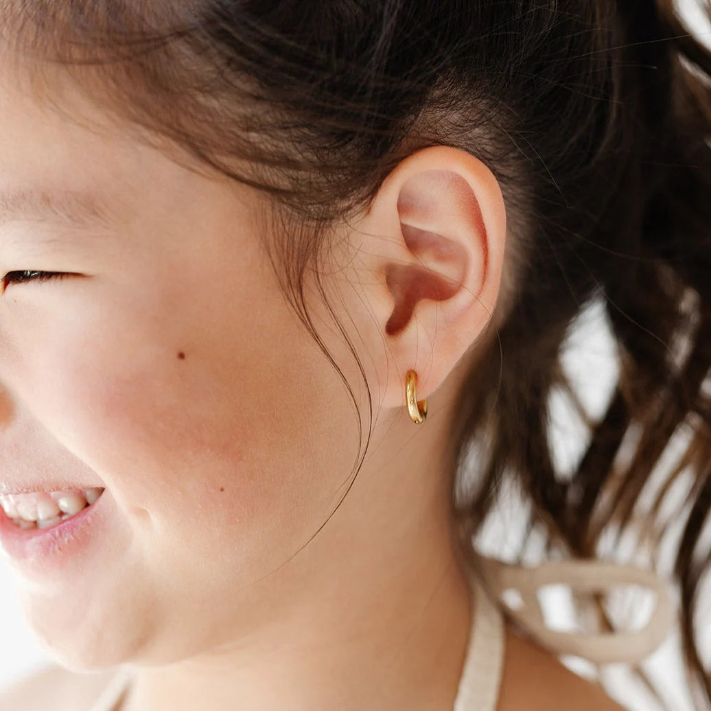 Gold Hoop 10mm Earrings - Pip Pop Post