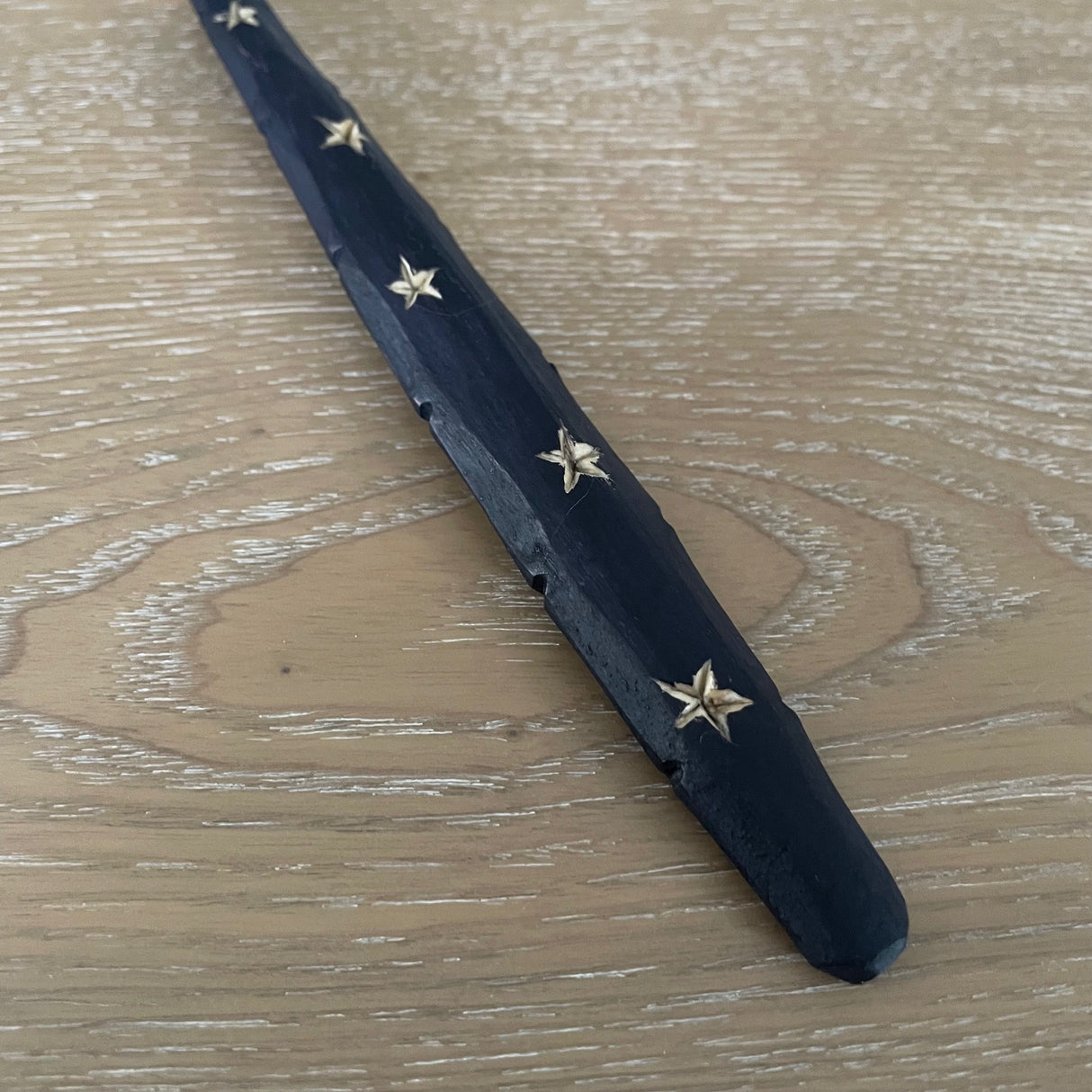 Handcarved Blue Stars Wooden Spoon - Spoonweather | MADE IN MAINE