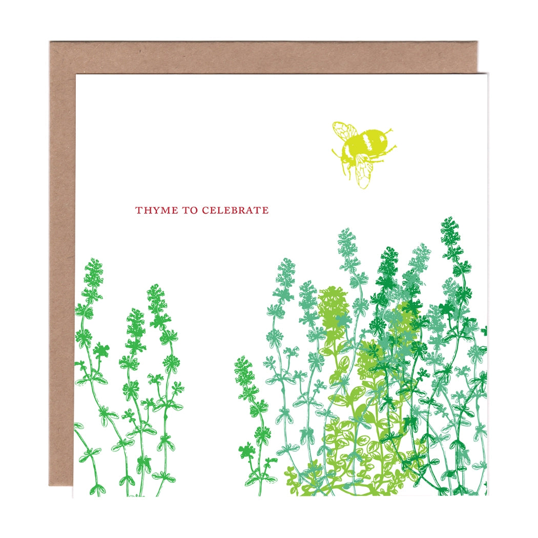 Thyme to Celebrate Card - Ampersand M Studio