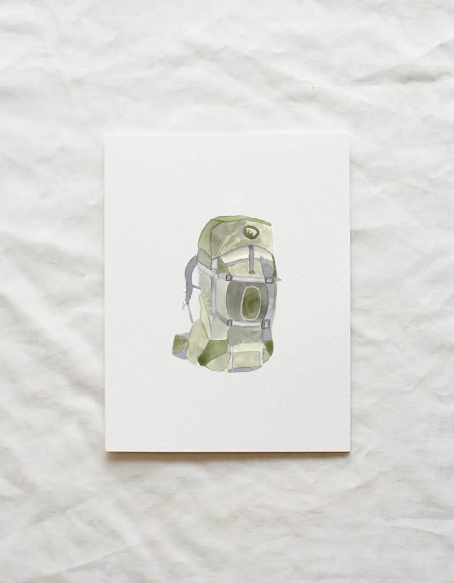 Backpack Card - Little Ivy Paper Goods - The Woods Maine