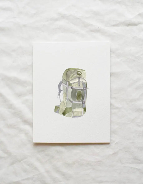 Backpack Card - Little Ivy Paper Goods - The Woods Maine